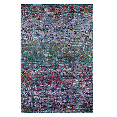 Ramezani Sari Silk Marine Rug, 165 x 240cm, Blue Ramezani Sari Silk Marine Rug, 165 x 240cm, Blue